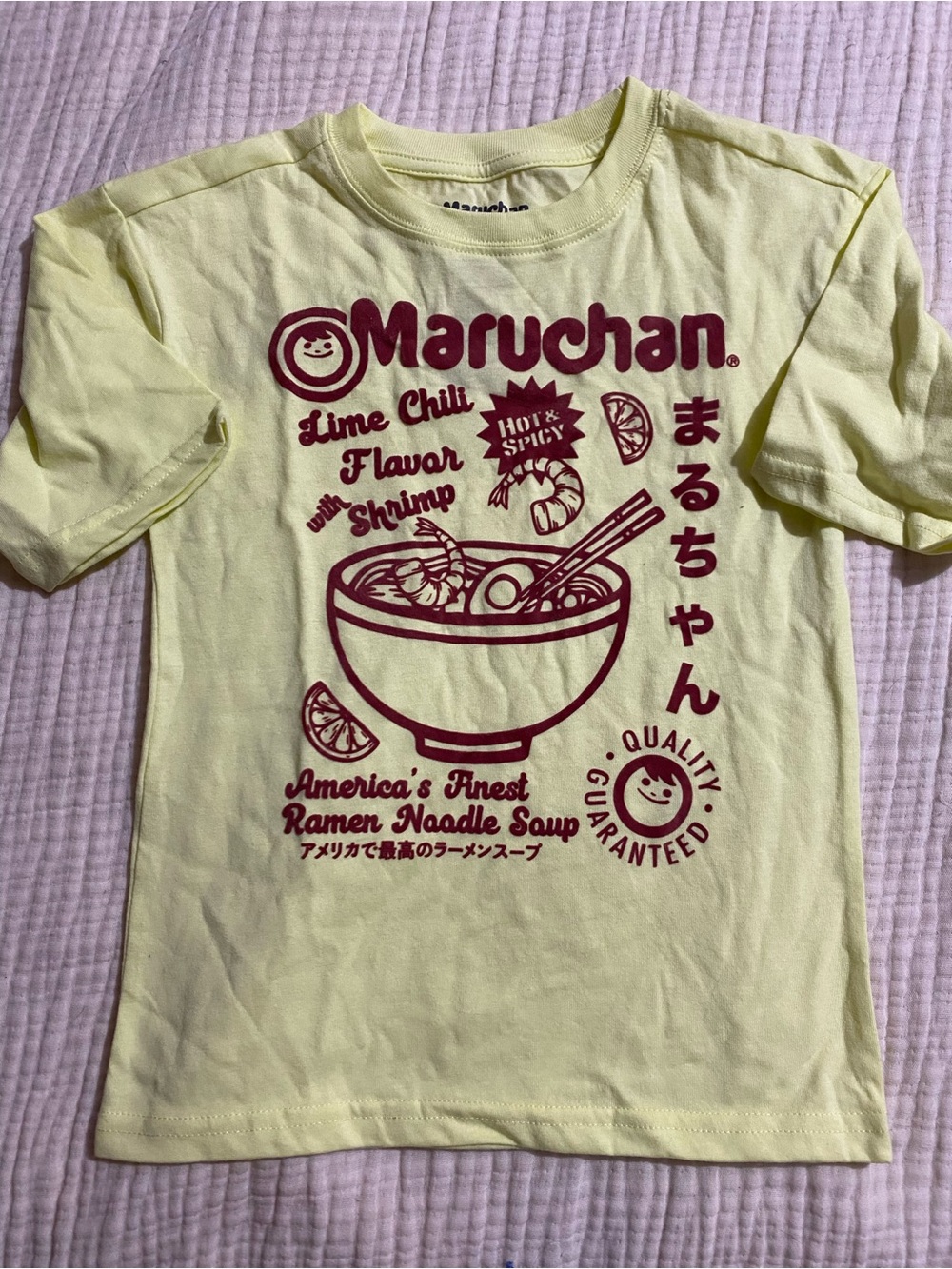 Kids ramen Graphic Tee - Yellow